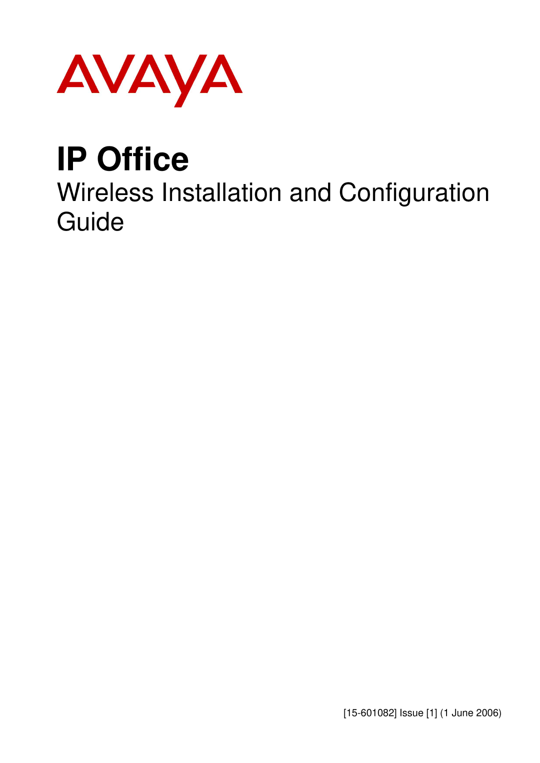 Avaya 15-601082 manual IP Office 