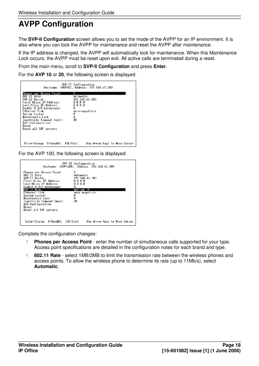 Avaya 15-601082 manual Avpp Configuration 