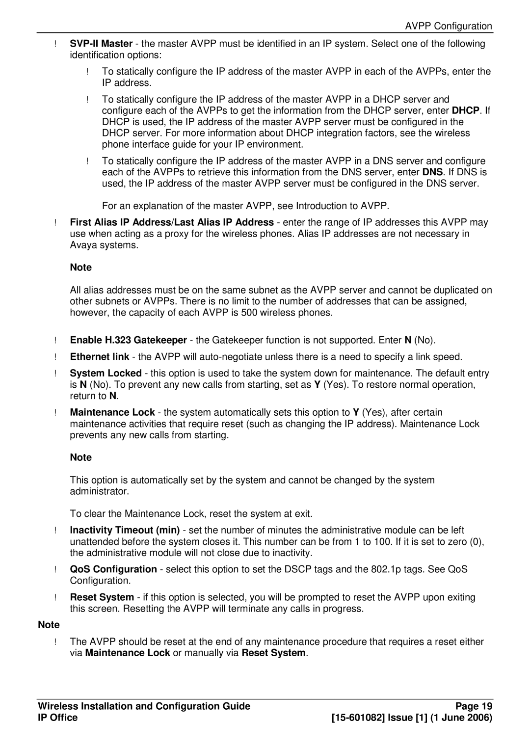 Avaya 15-601082 manual Wireless Installation and Configuration Guide IP Office 