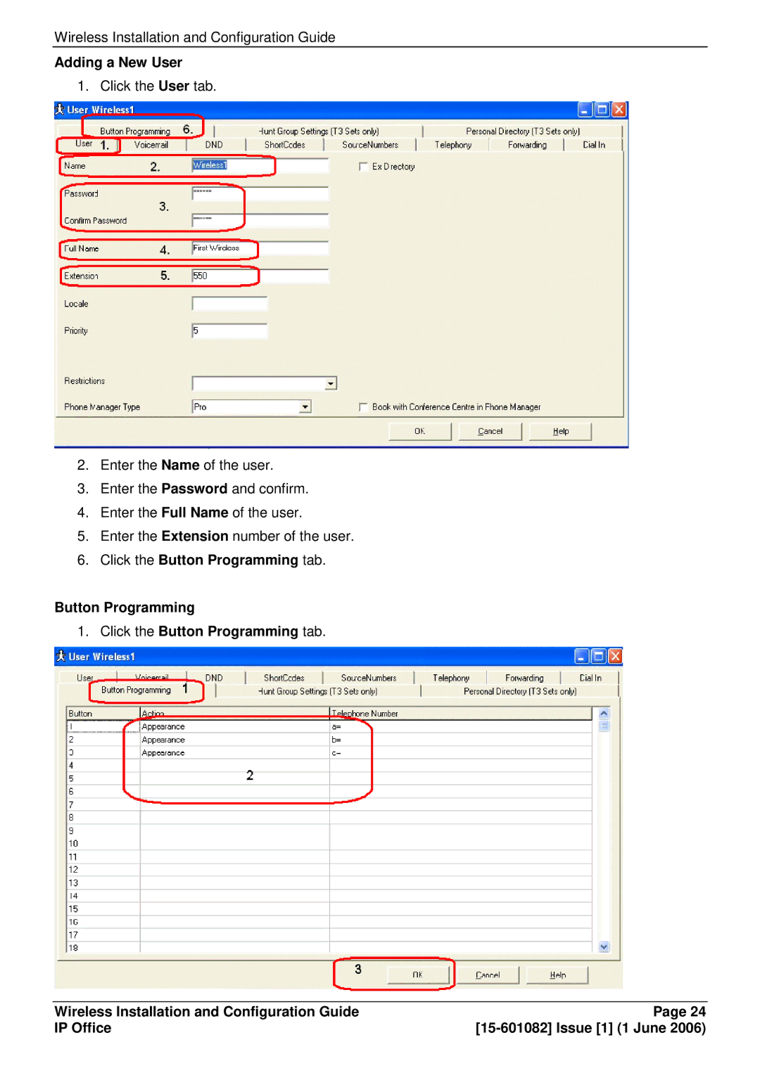 Avaya 15-601082 manual Adding a New User 