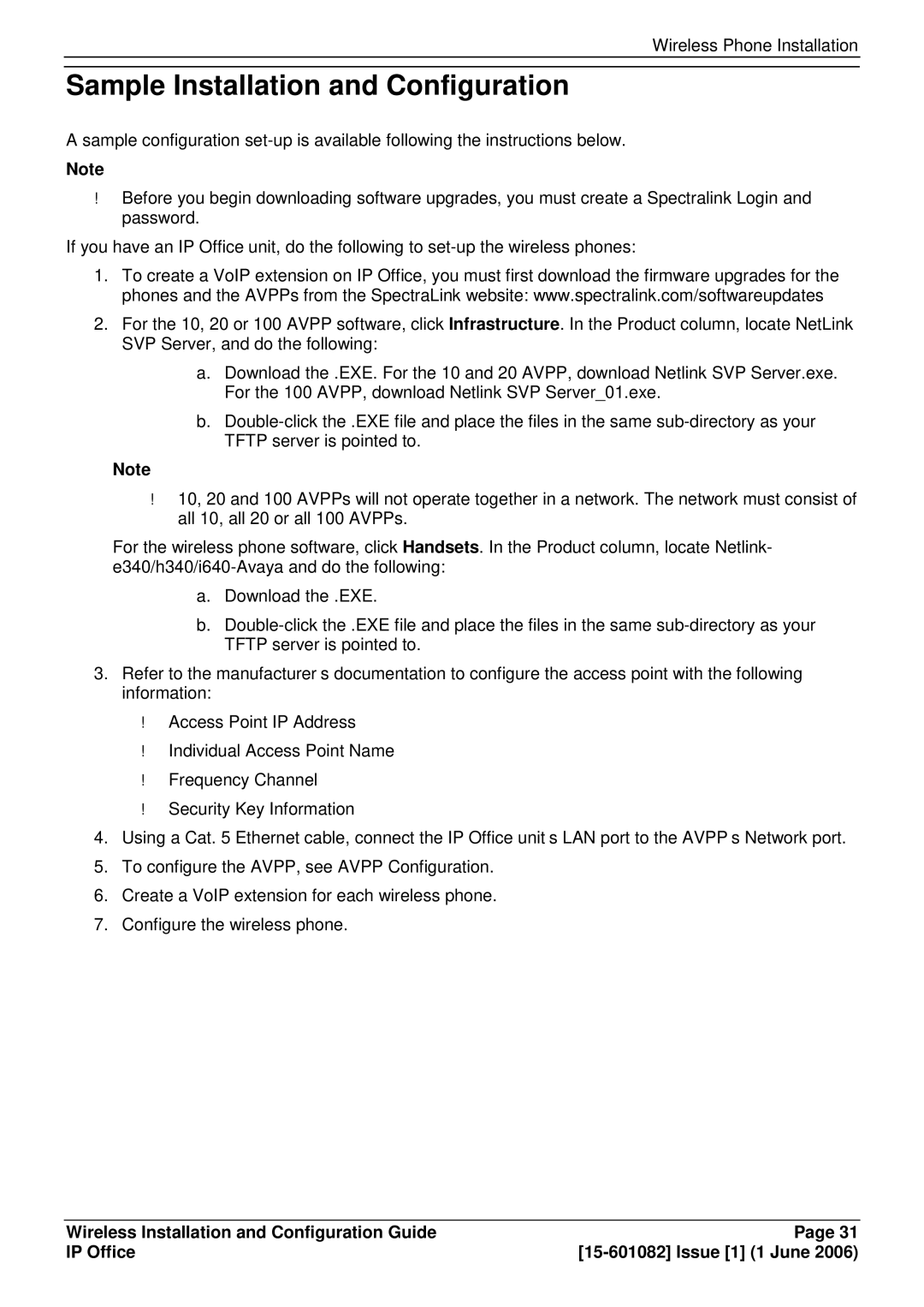 Avaya 15-601082 manual Sample Installation and Configuration 