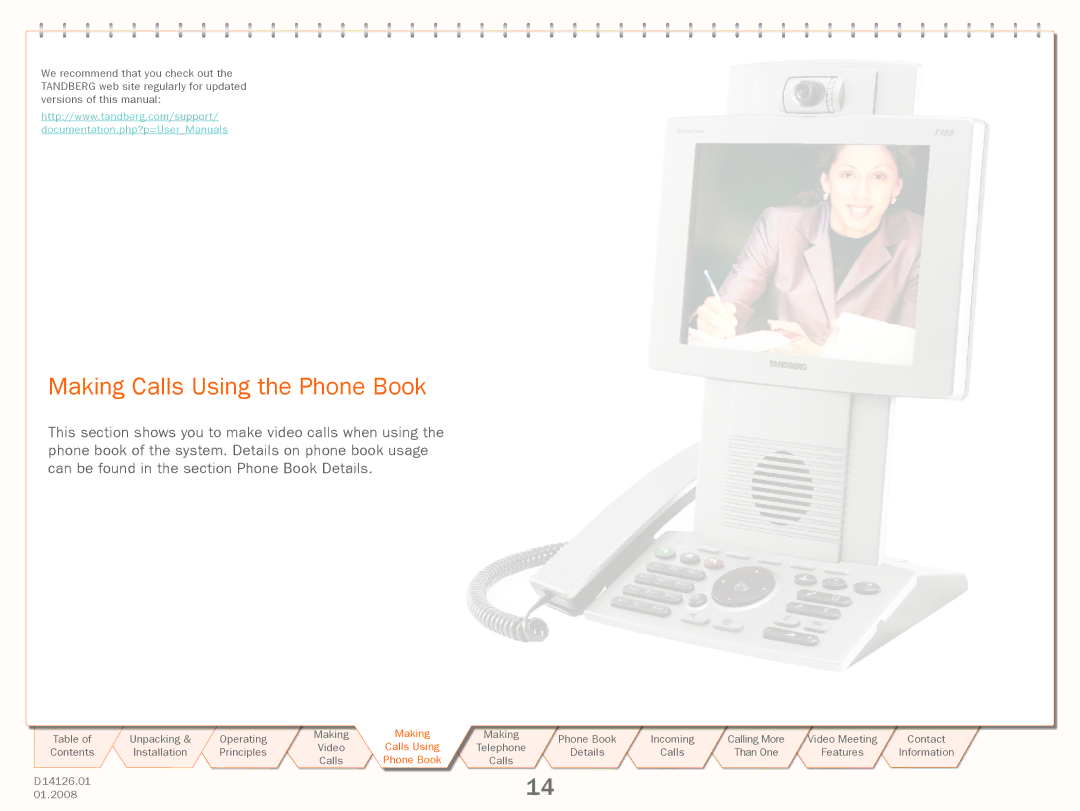 Avaya 150 MXP manual Making Calls Using the Phone Book, Phone Book k 