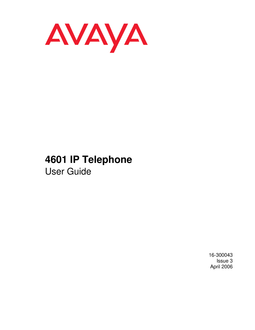 Avaya 03-600759, 16-300043 manual IP Telephone 