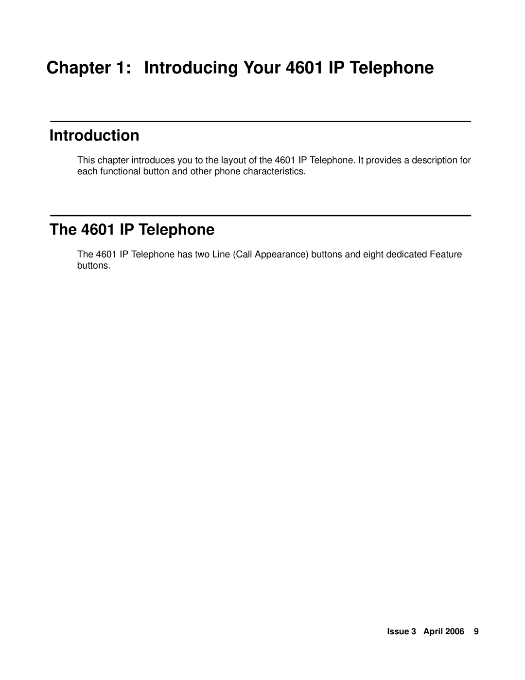 Avaya 03-600759, 16-300043 manual Introducing Your 4601 IP Telephone, Introduction 