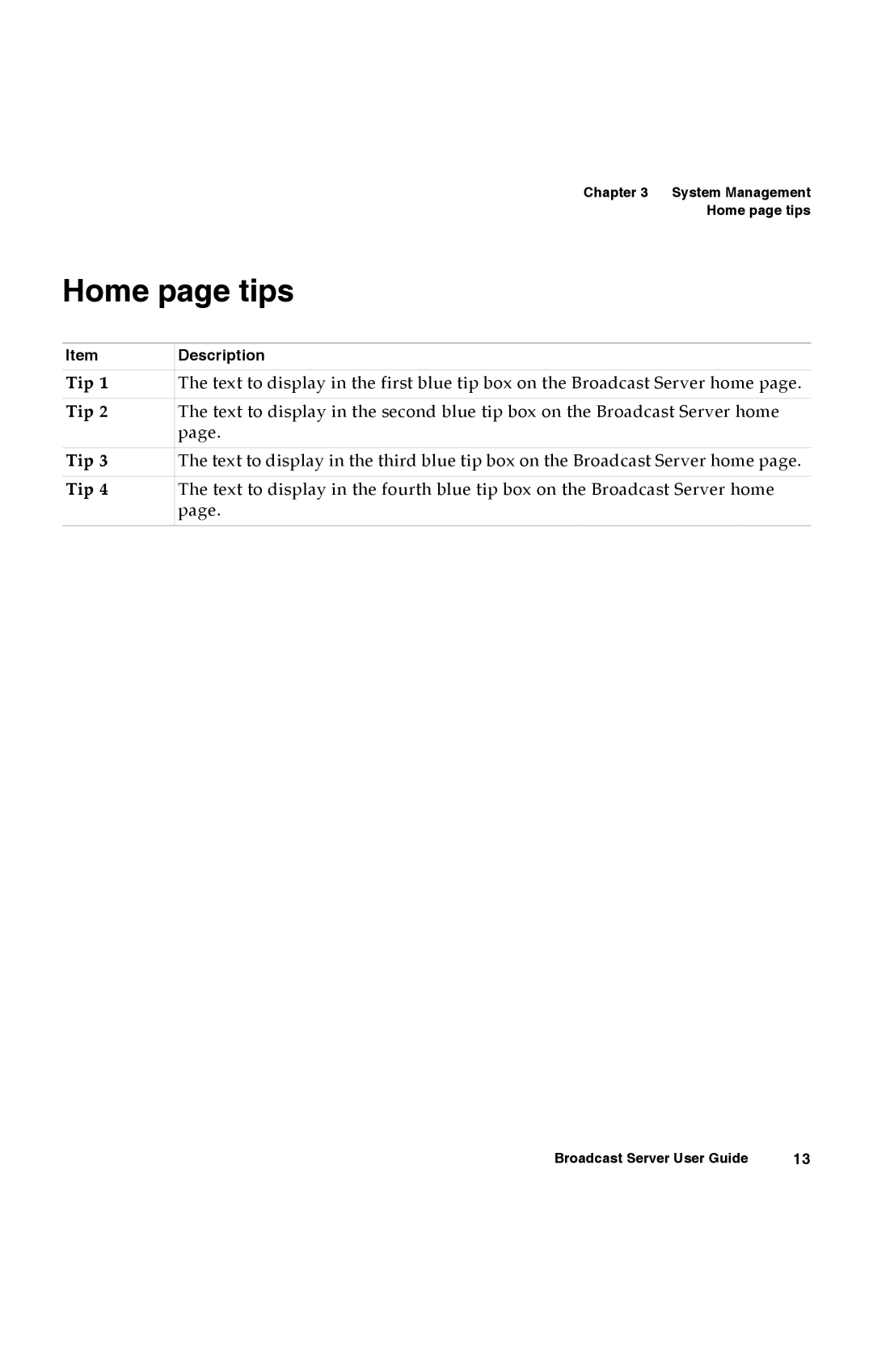 Avaya 16-300272 manual Home page tips 