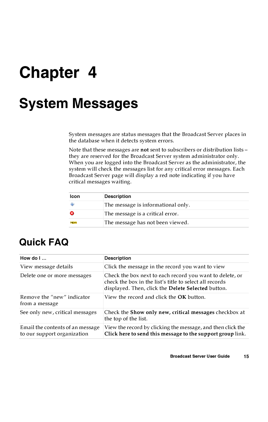 Avaya 16-300272 manual System Messages, Quick FAQ 