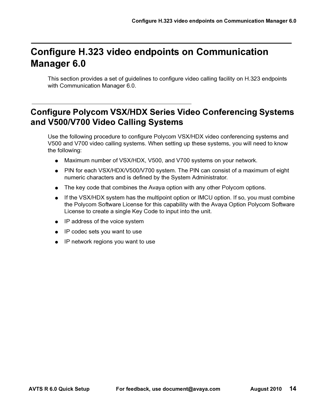 Avaya 16-300310 manual Configure H.323 video endpoints on Communication Manager 