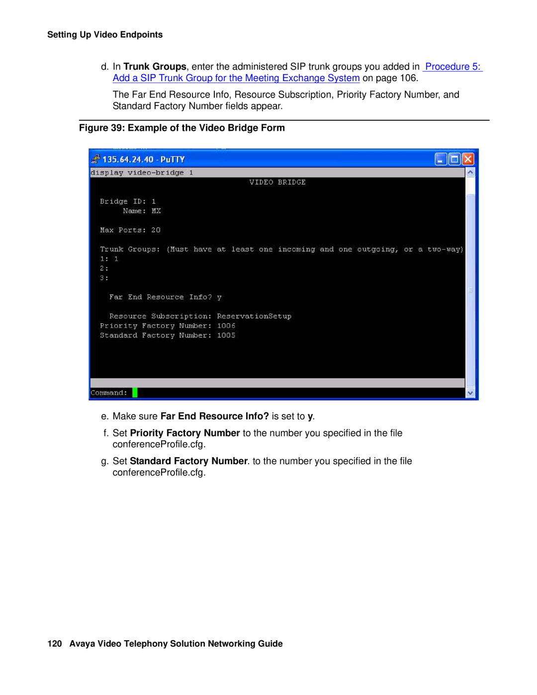 Avaya 16-601423 manual Setting Up Video Endpoints 