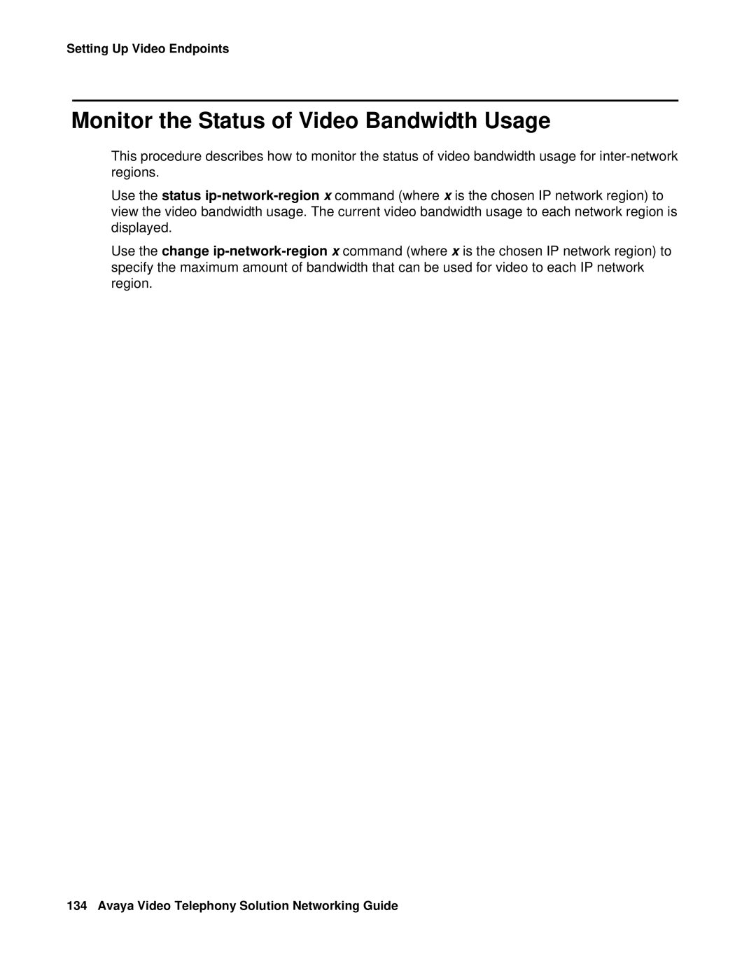 Avaya 16-601423 manual Monitor the Status of Video Bandwidth Usage 