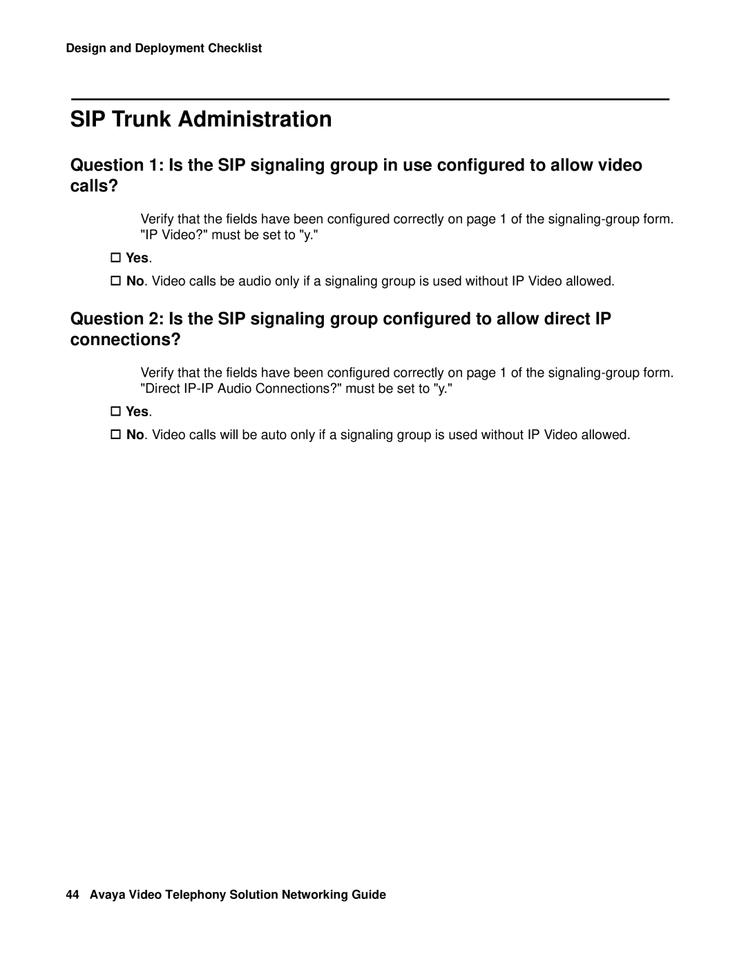 Avaya 16-601423 manual SIP Trunk Administration 