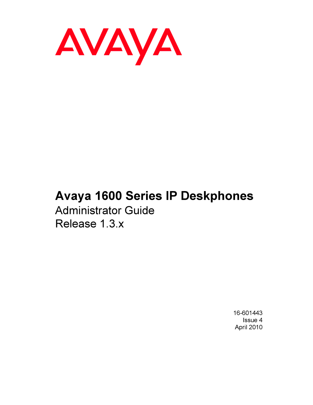 Avaya 16-601443 manual Avaya 1600 Series IP Deskphones 