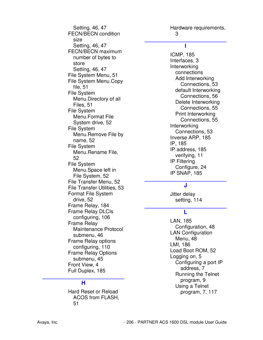 Avaya manual Avaya, Inc Partner ACS 1600 DSL module User Guide 