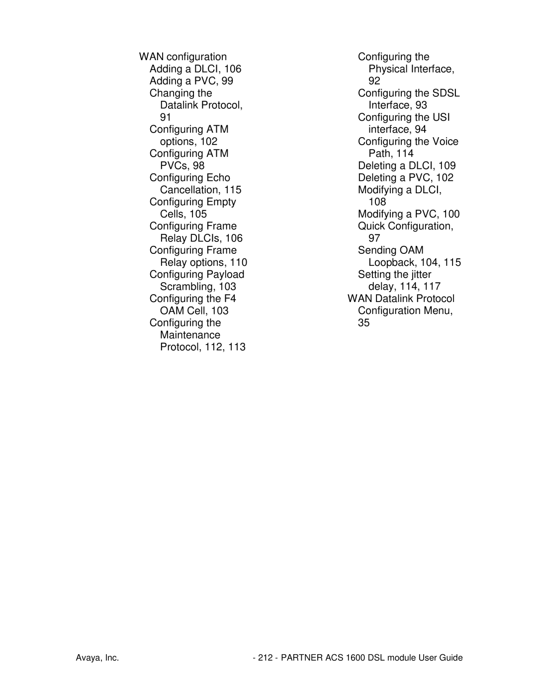 Avaya manual Avaya, Inc Partner ACS 1600 DSL module User Guide 