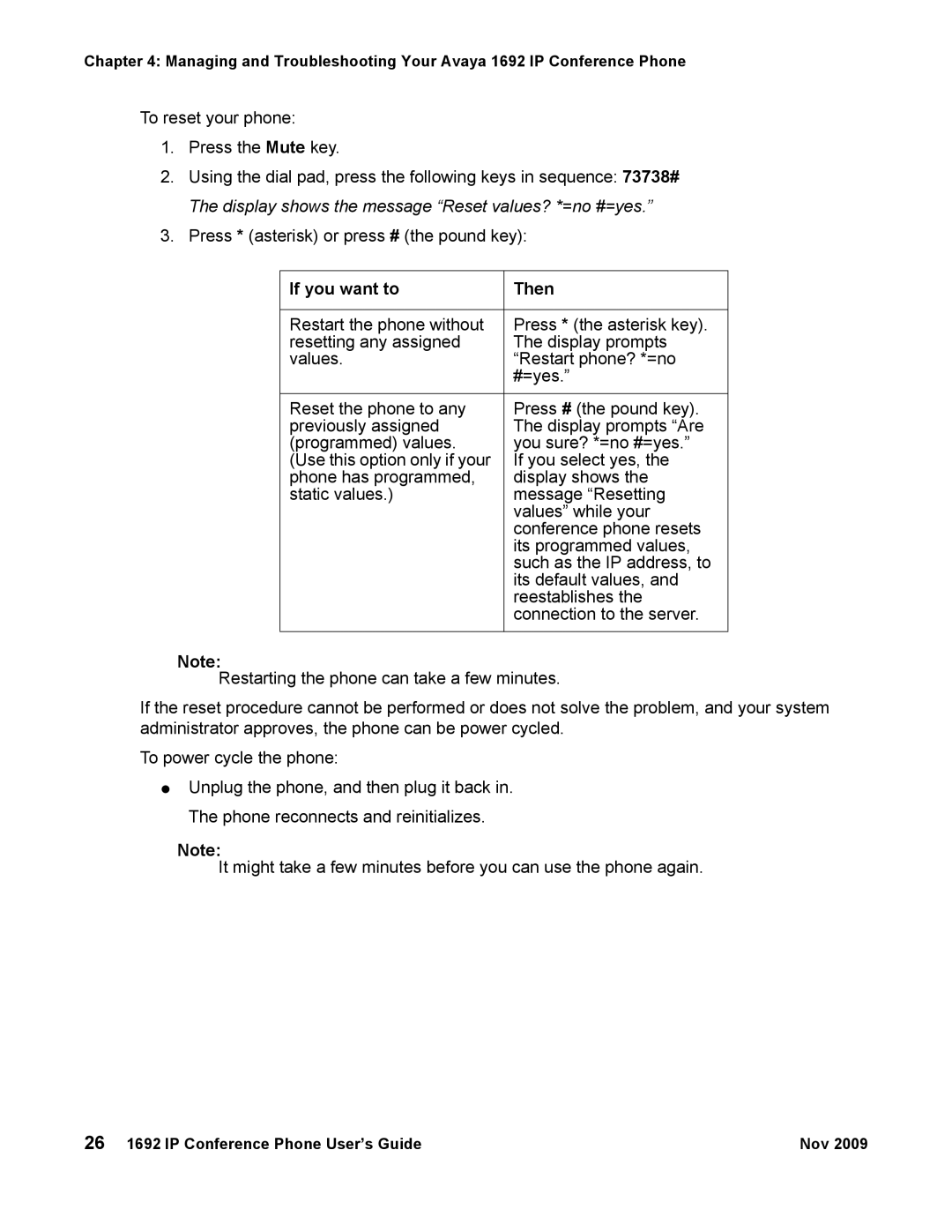 Avaya 1692 IP manual If you want to Then 