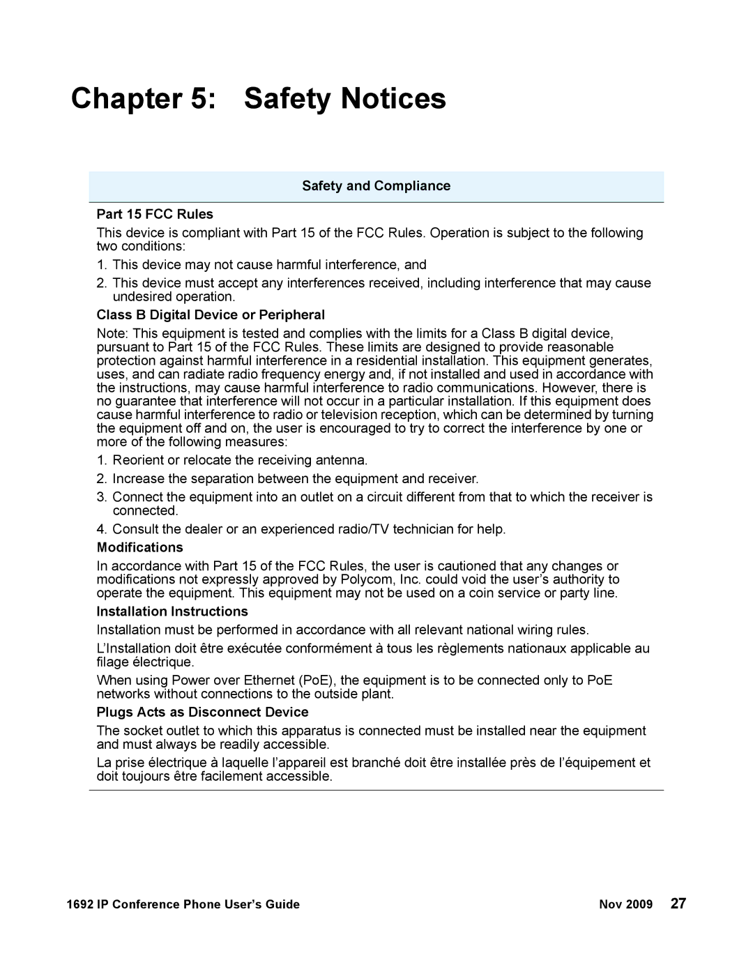 Avaya 1692 IP manual Safety Notices 