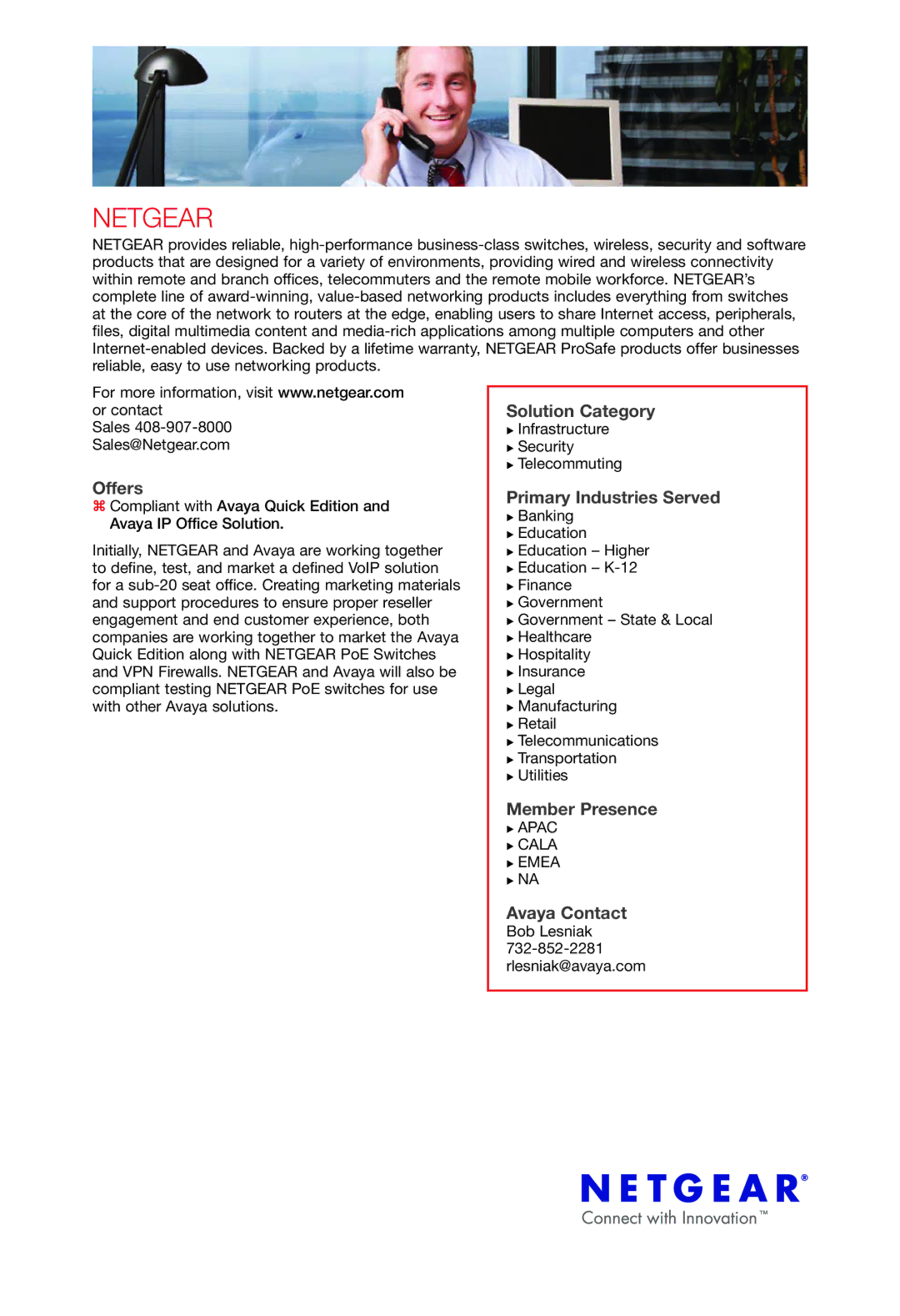 Avaya 2 manual Netgear 