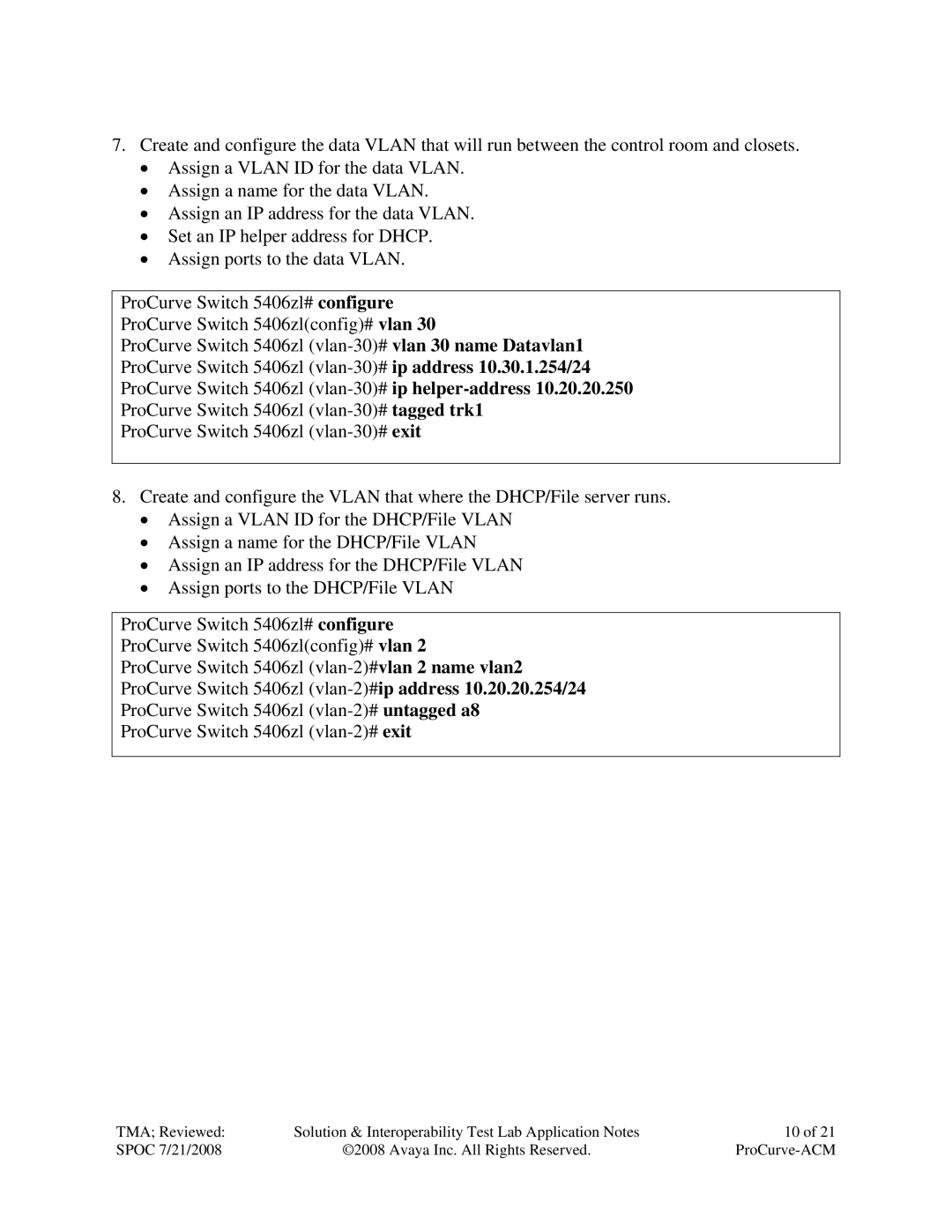 Avaya 5400ZL, 2600, 3500YL manual 