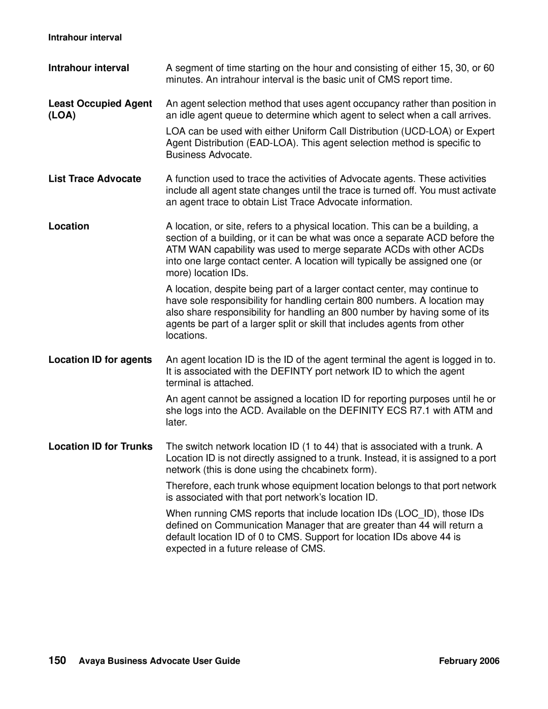 Avaya 3.1 manual Loa 