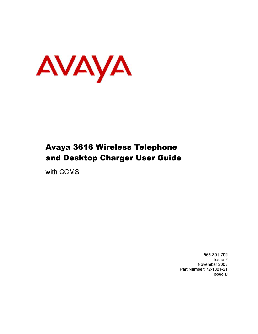 Avaya manual Avaya 3616 Wireless Telephone and Desktop Charger User Guide 