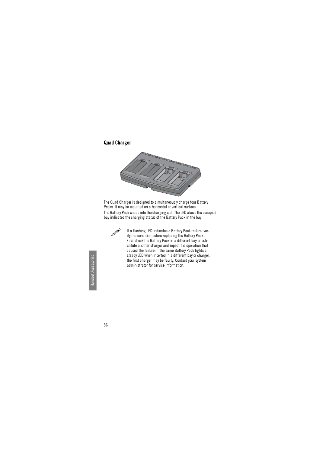 Avaya 3641, 3645 manual Quad Charger 