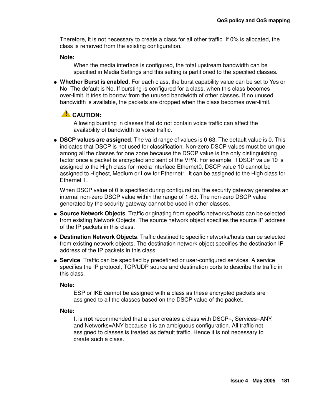 Avaya 3.7 manual QoS policy and QoS mapping 