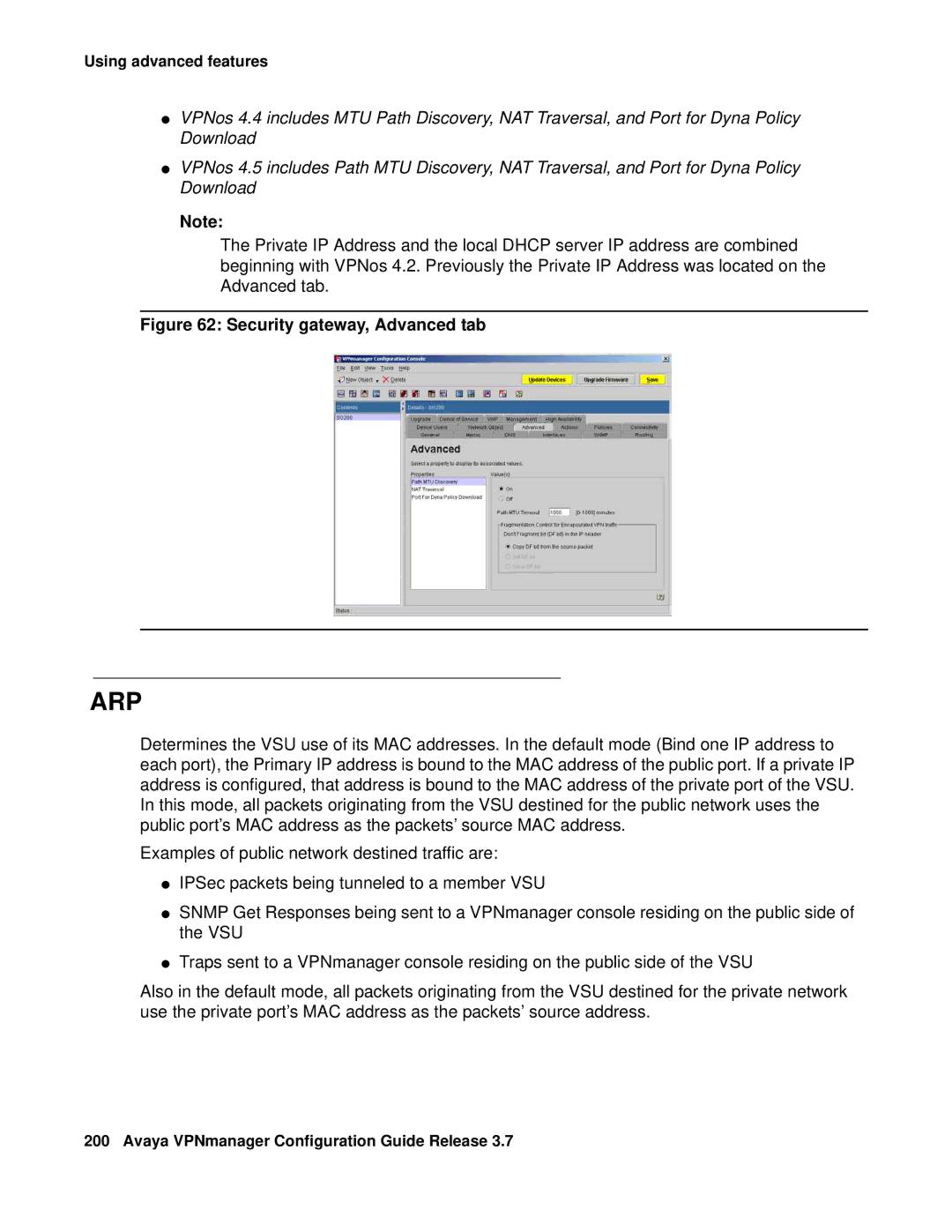 Avaya 3.7 manual Arp 