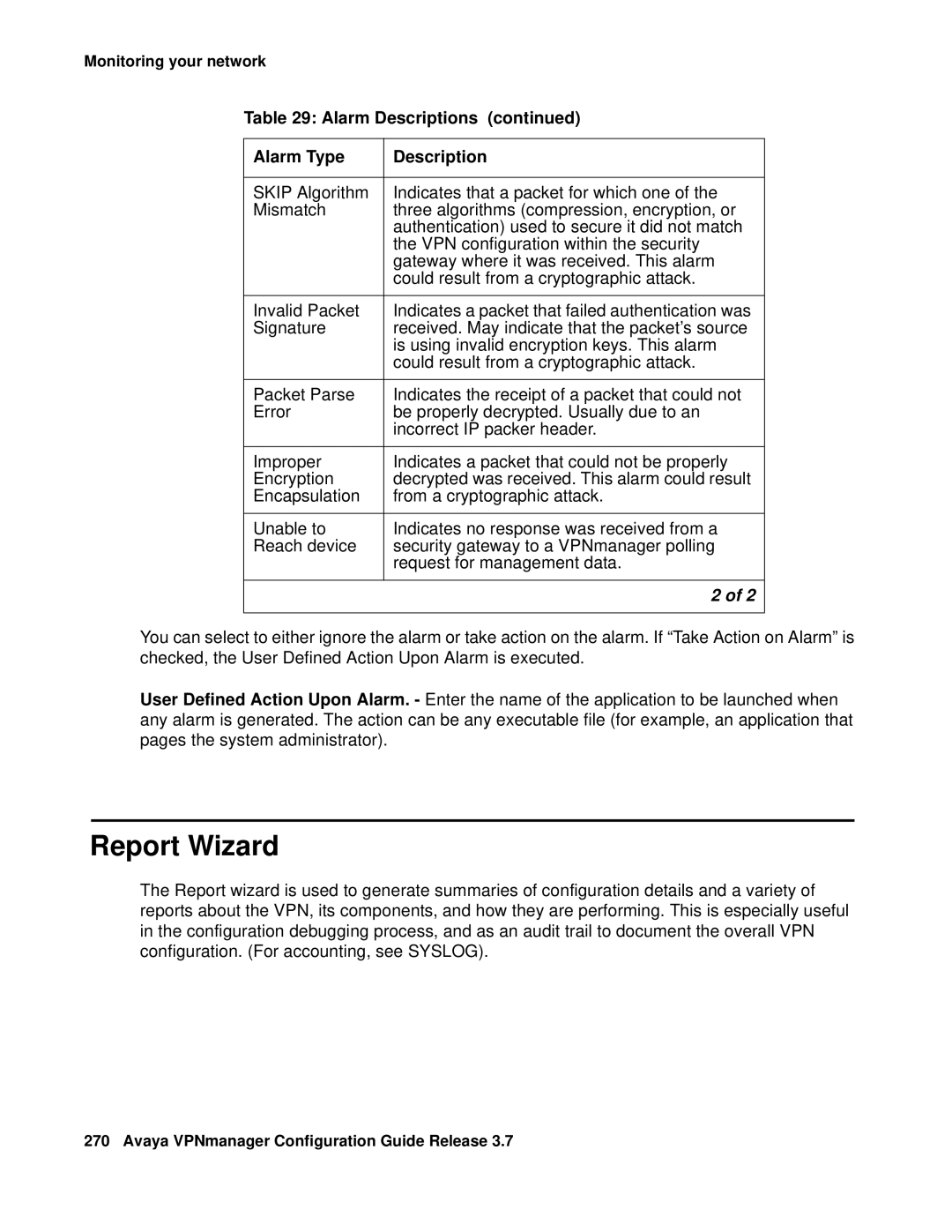 Avaya 3.7 manual Report Wizard 