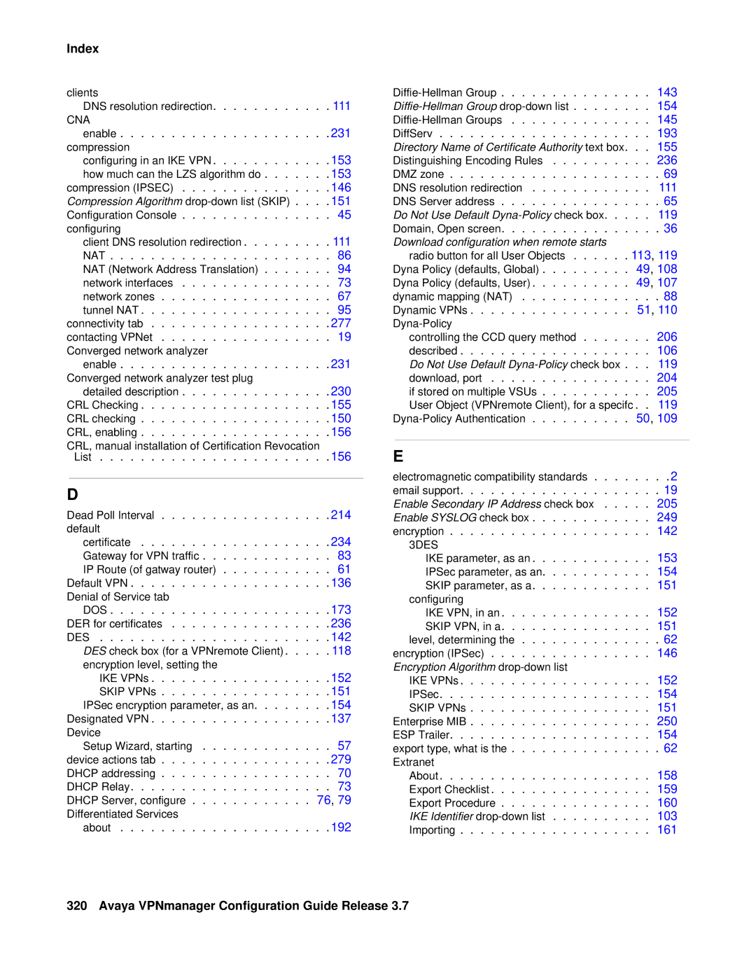 Avaya 3.7 manual Dos 