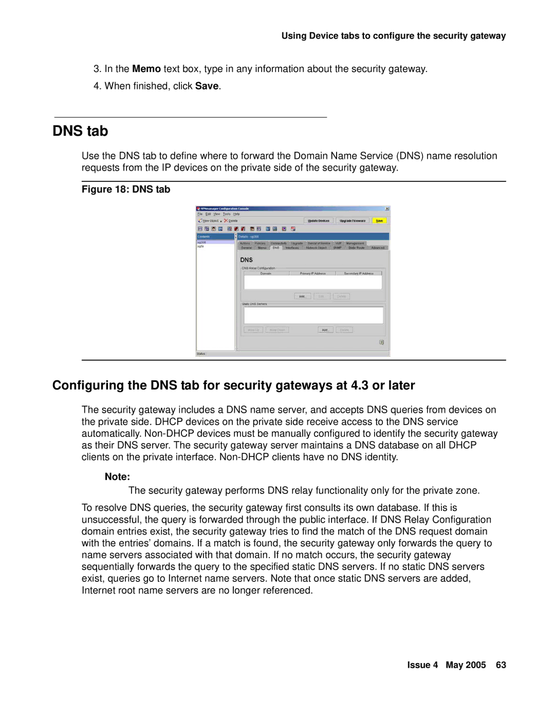 Avaya 3.7 manual DNS tab 