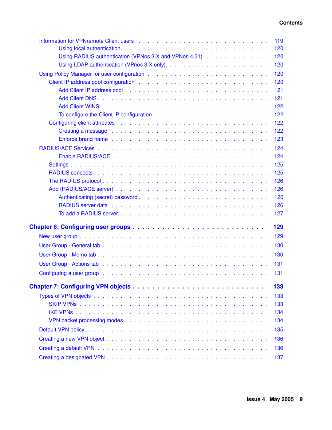 Avaya 3.7 manual Configuring user groups 129 