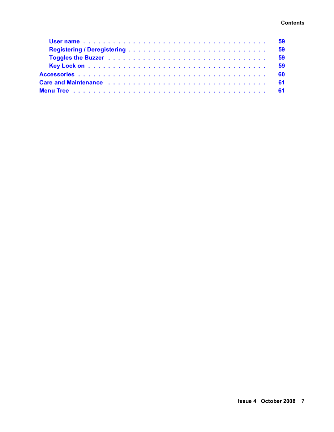 Avaya 3711 manual Contents 