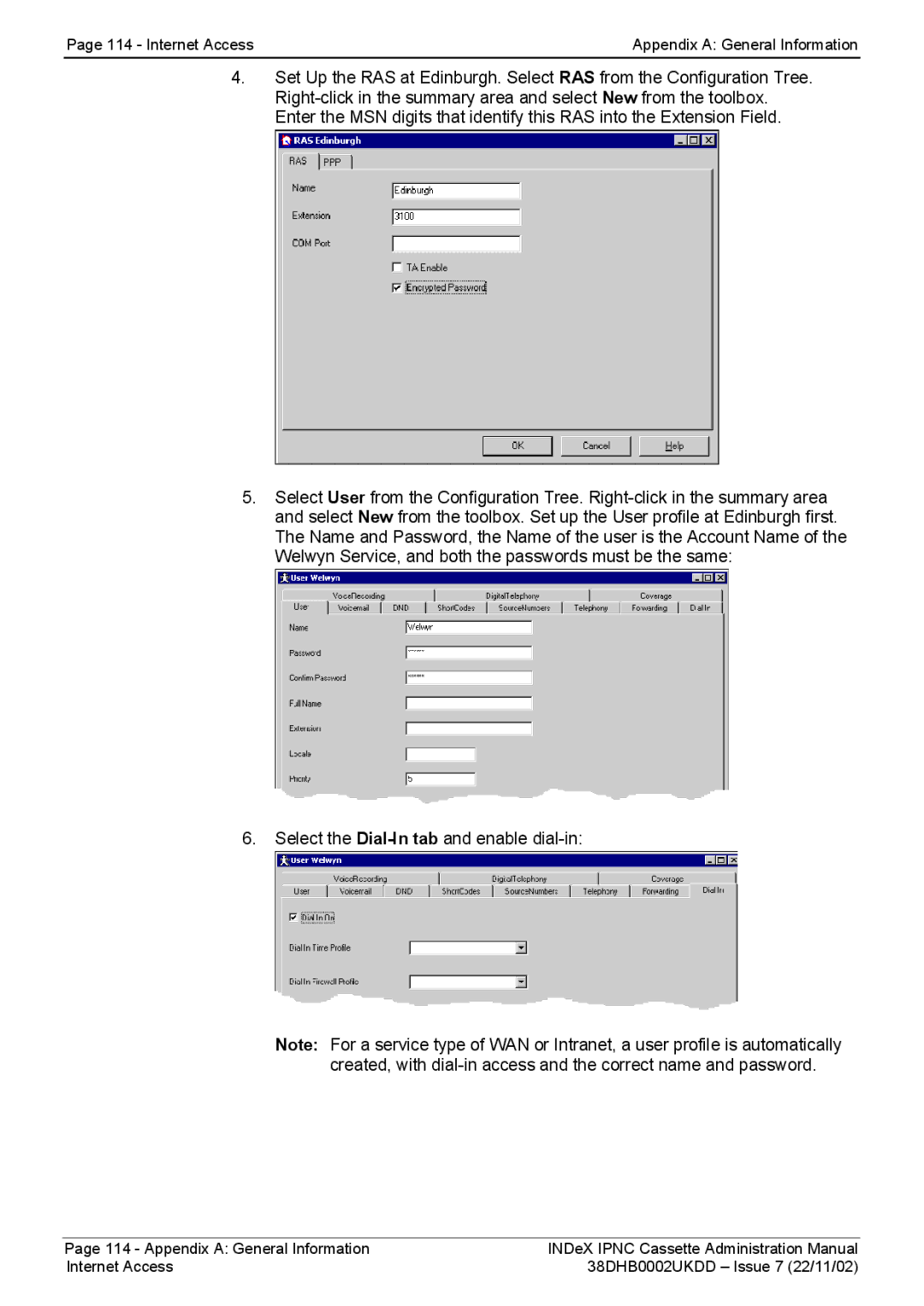 Avaya 38DHB0002UKDD manual Internet Access Appendix a General Information 