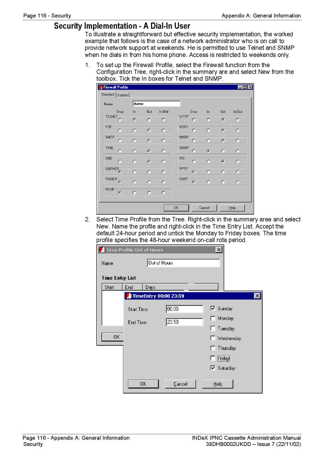 Avaya 38DHB0002UKDD manual Security Implementation a Dial-In User 