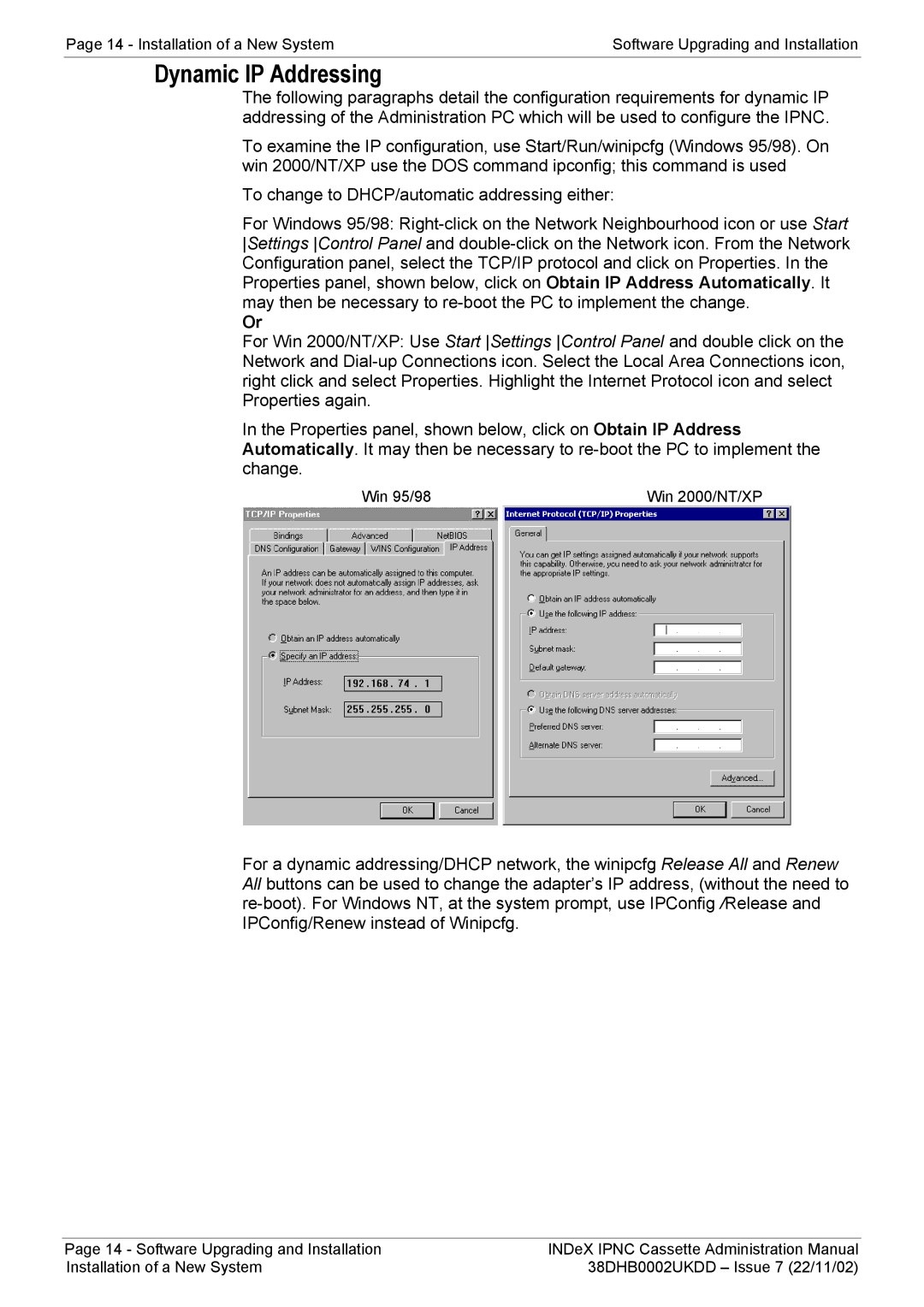 Avaya 38DHB0002UKDD manual Dynamic IP Addressing 