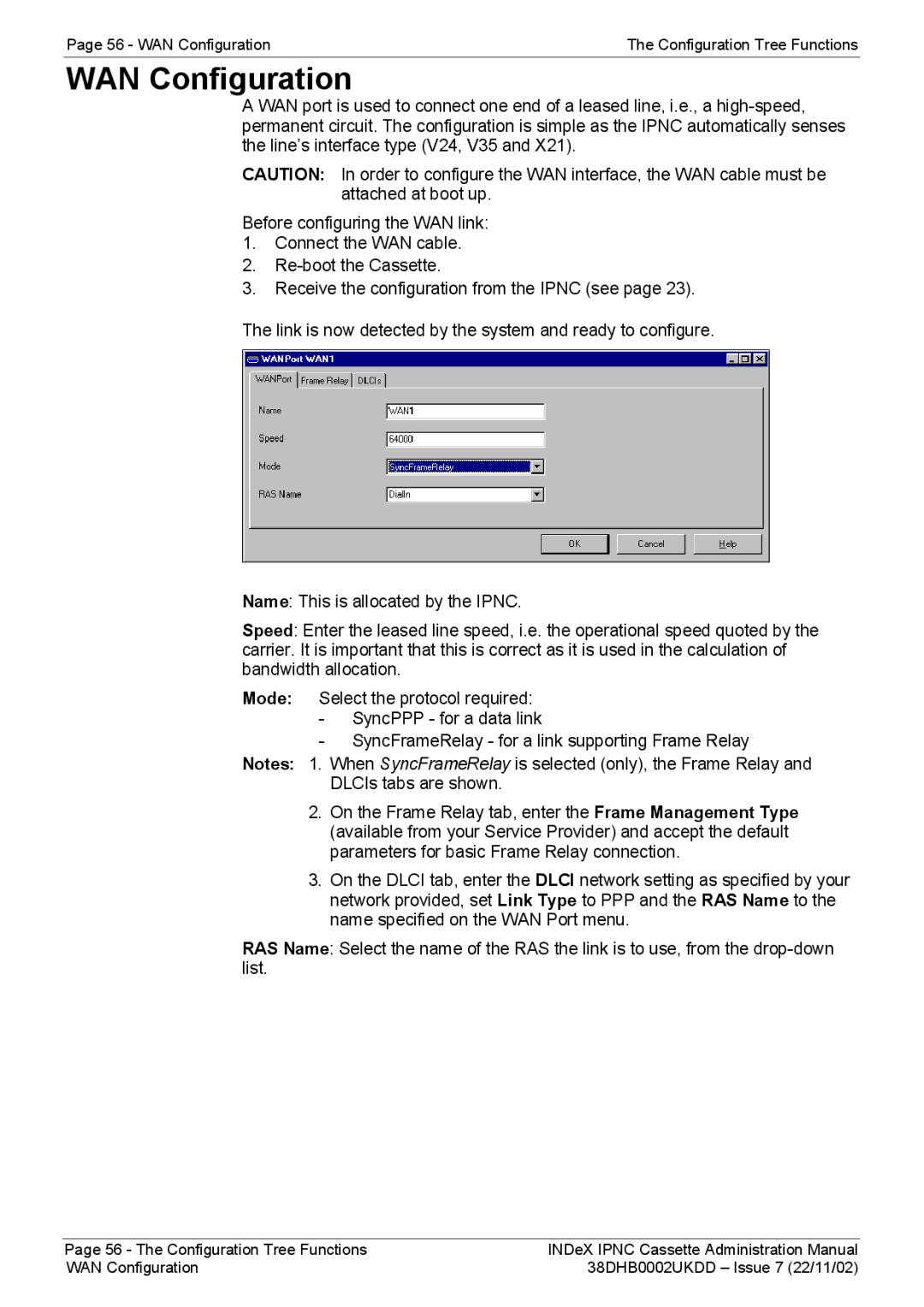 Avaya 38DHB0002UKDD manual WAN Configuration 