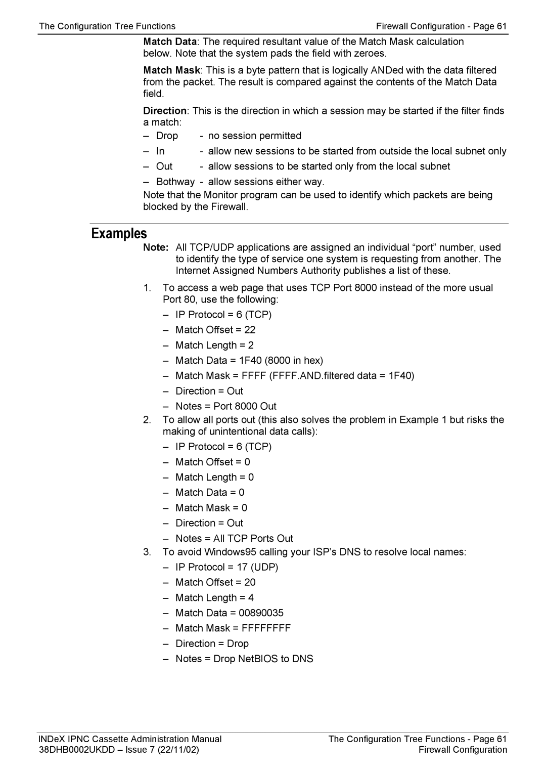 Avaya 38DHB0002UKDD manual Examples 