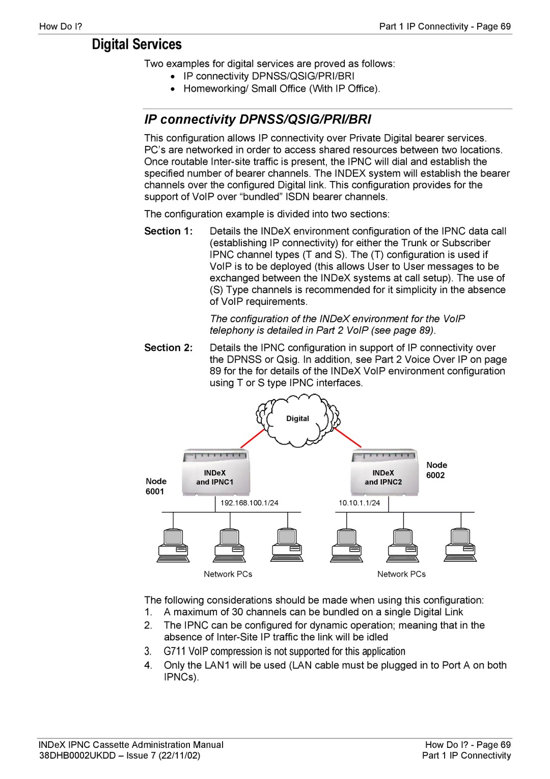 Avaya 38DHB0002UKDD manual Digital Services, IP connectivity DPNSS/QSIG/PRI/BRI 