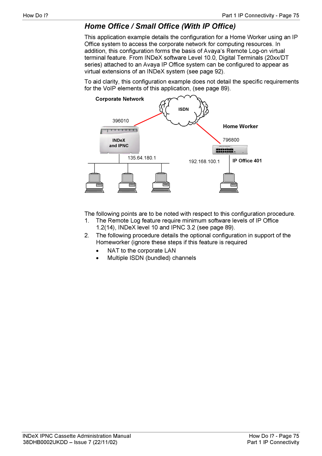 Avaya 38DHB0002UKDD manual Home Office / Small Office With IP Office 