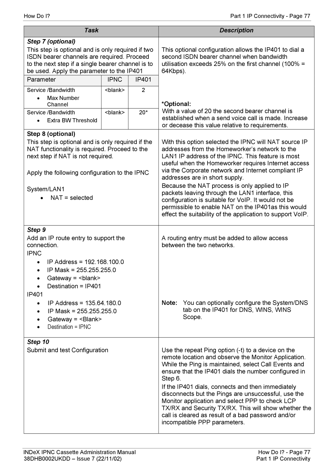 Avaya 38DHB0002UKDD manual Optional 