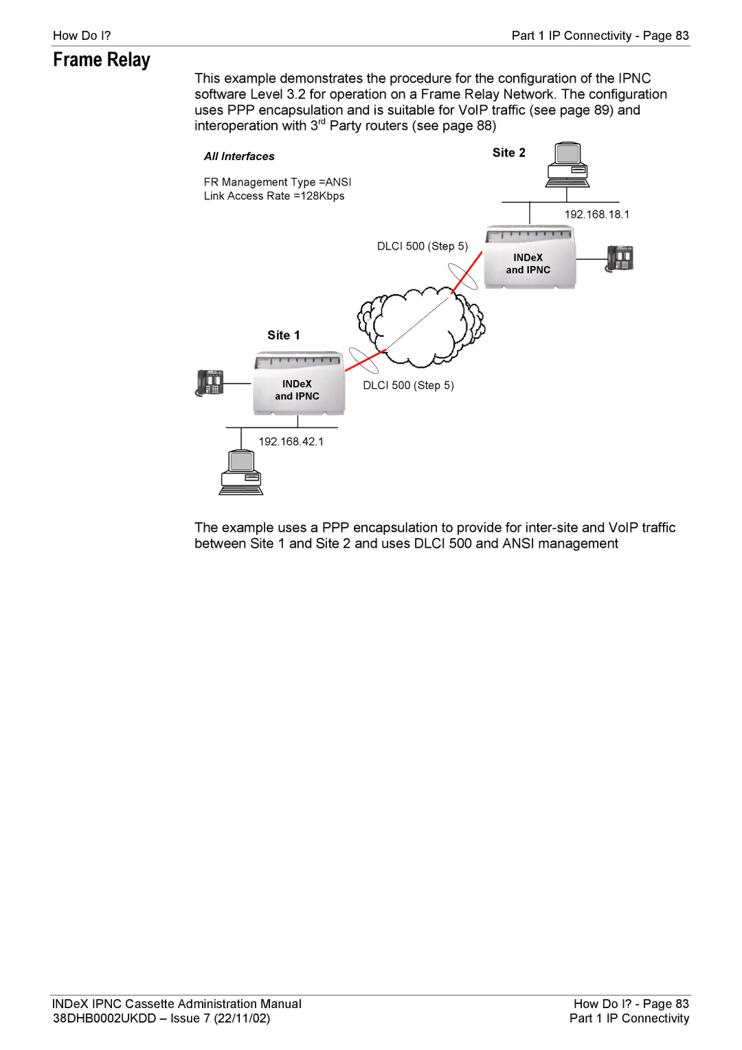 Avaya 38DHB0002UKDD manual Frame Relay 