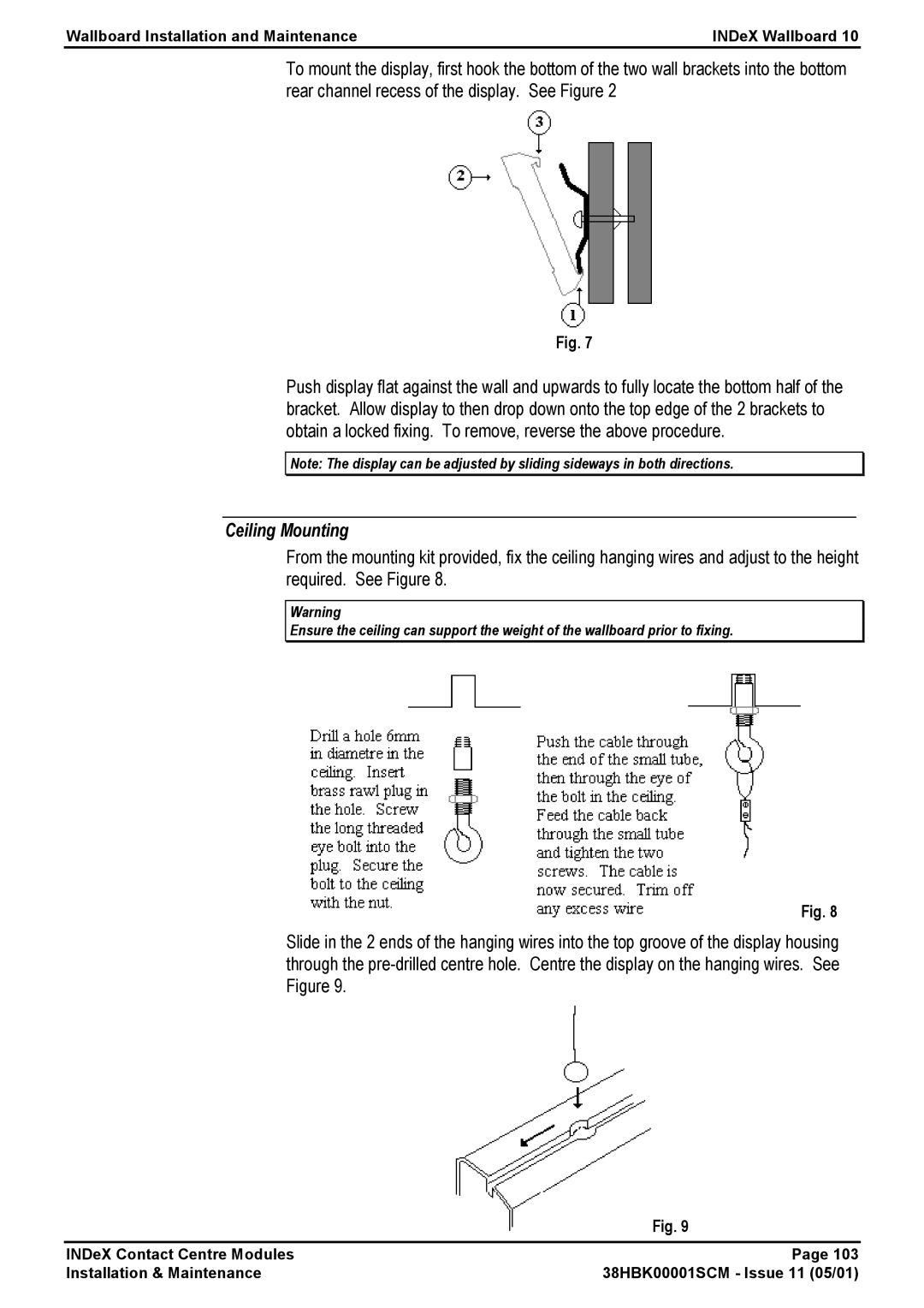 Avaya 38HBK00001SCM manual Ceiling Mounting 