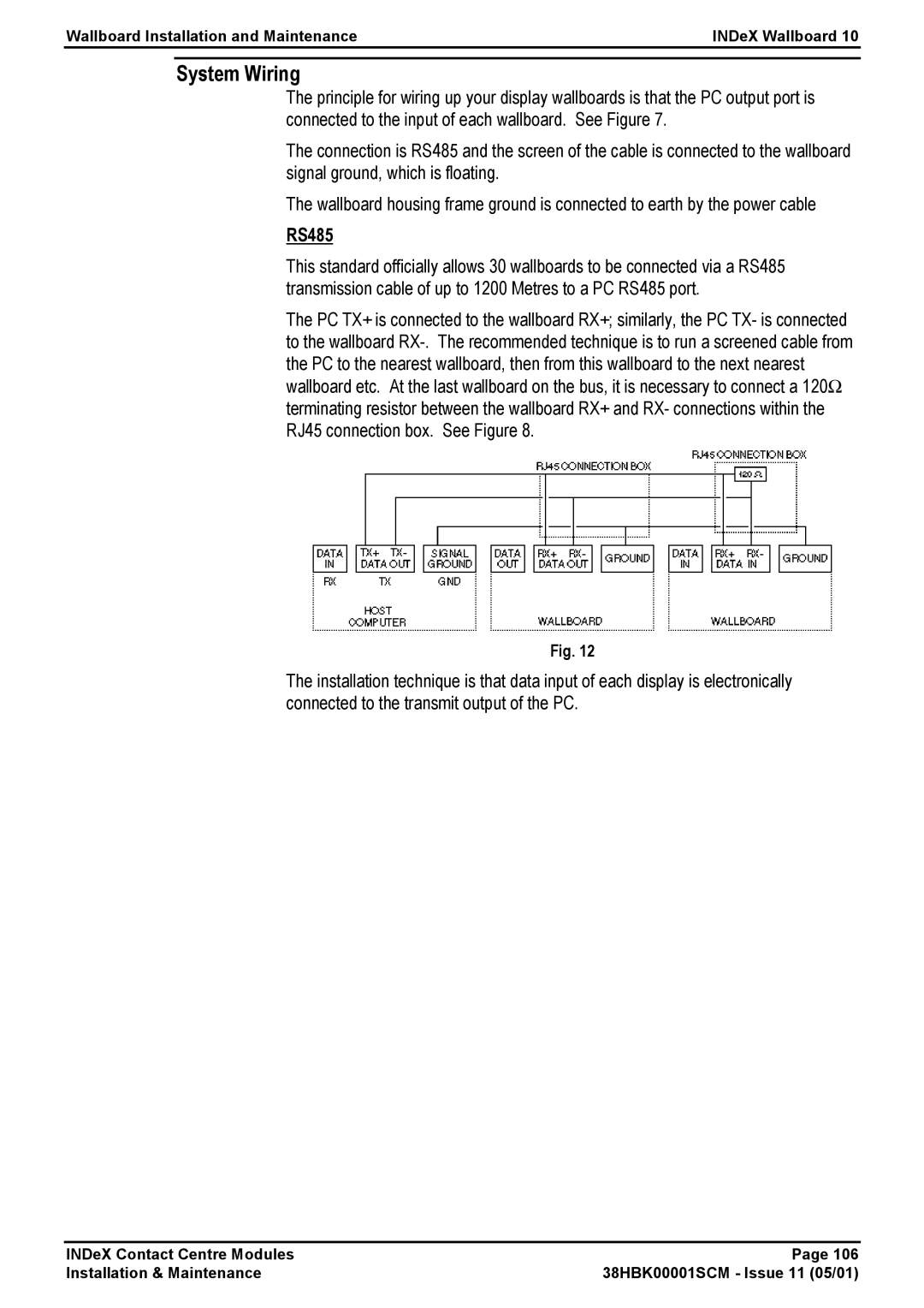 Avaya 38HBK00001SCM manual System Wiring, RS485 