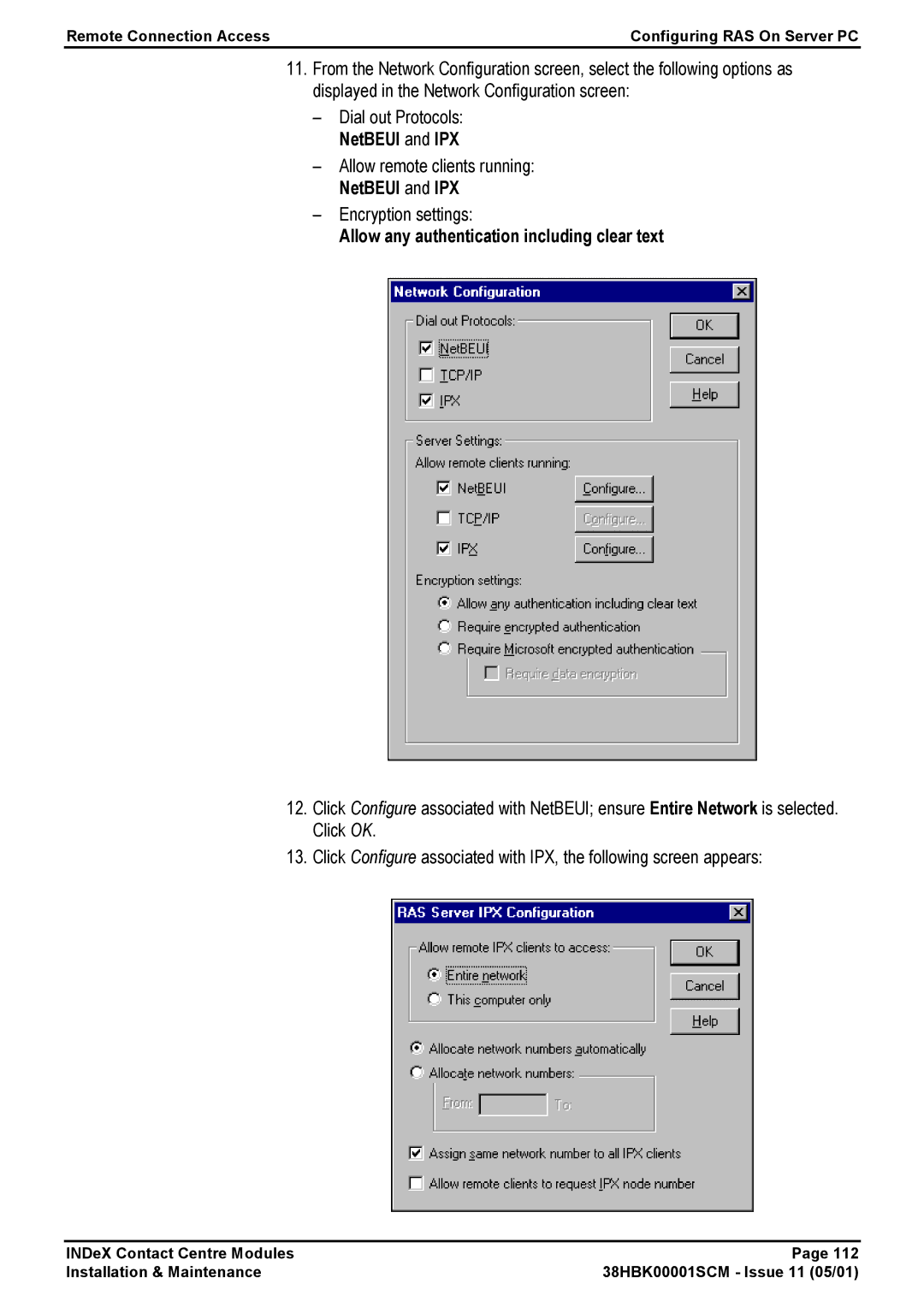 Avaya 38HBK00001SCM manual Allow any authentication including clear text 