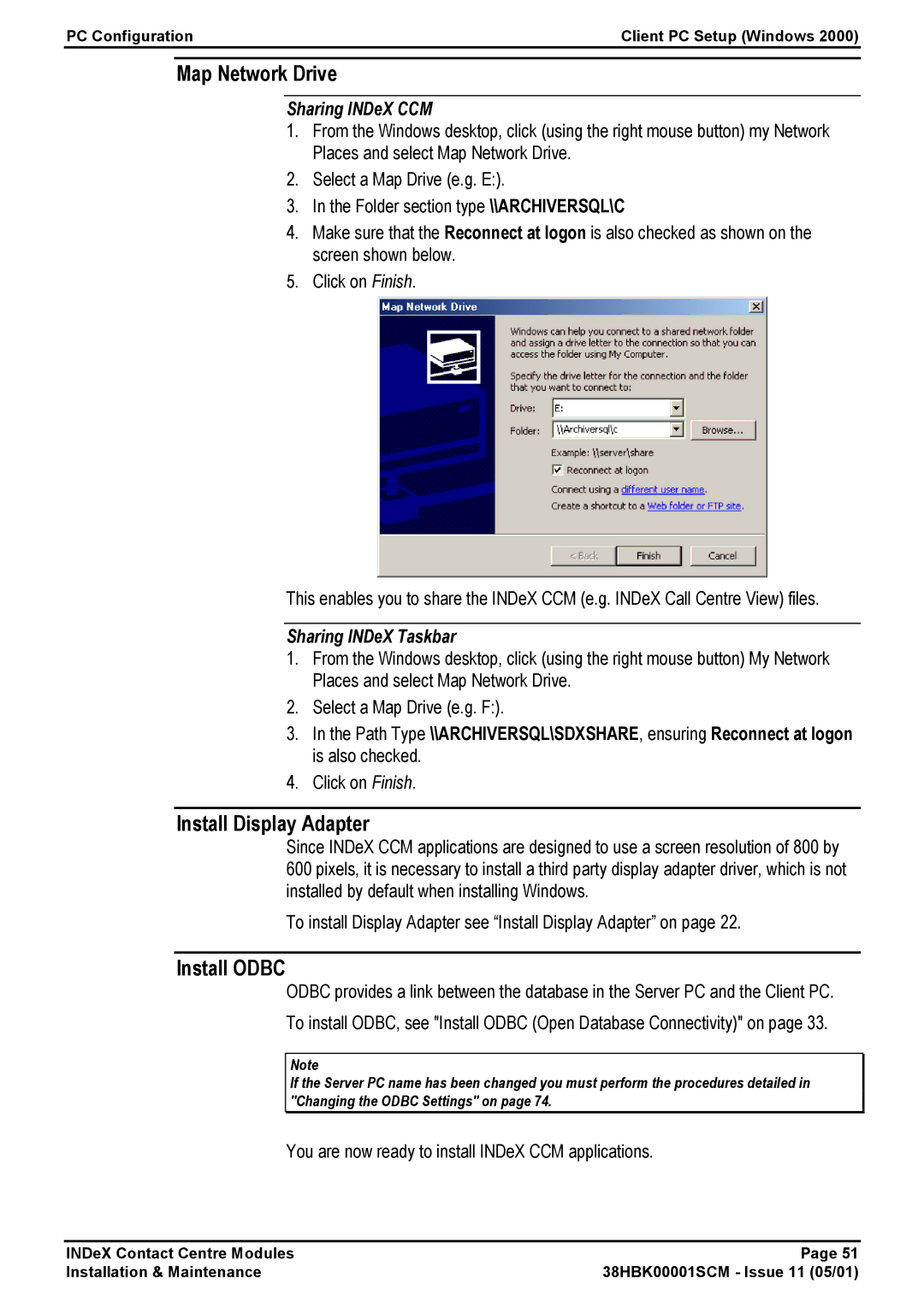 Avaya 38HBK00001SCM manual Map Network Drive 