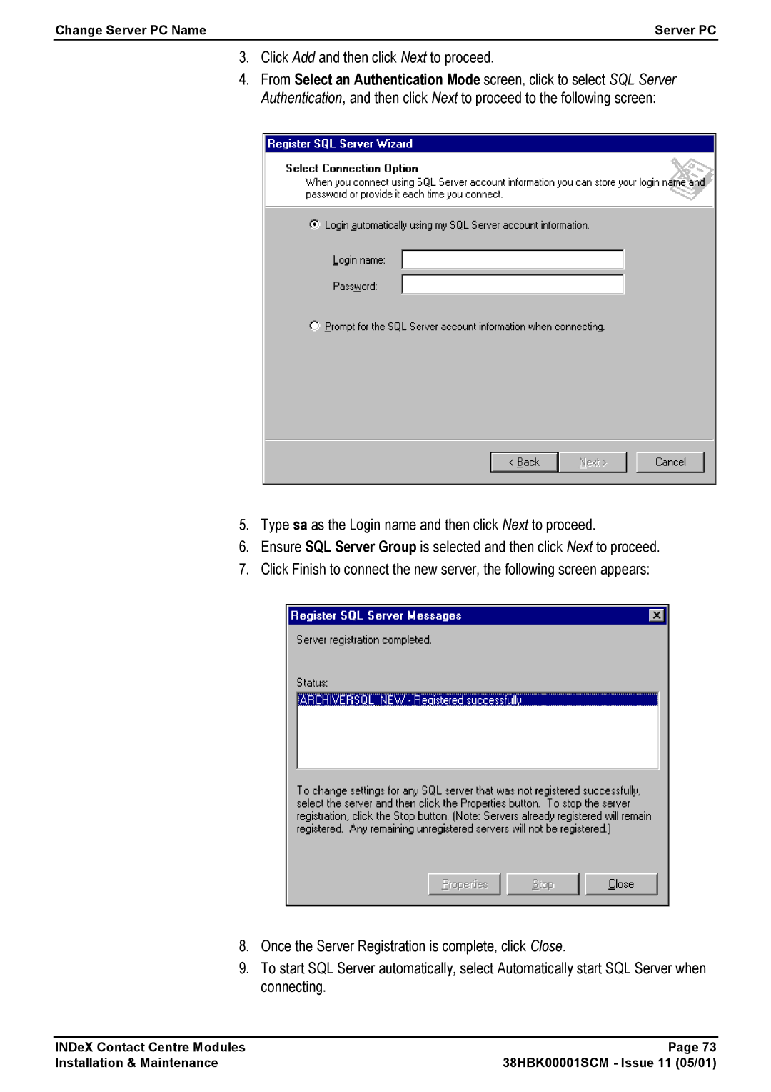 Avaya 38HBK00001SCM manual Click Add and then click Next to proceed 