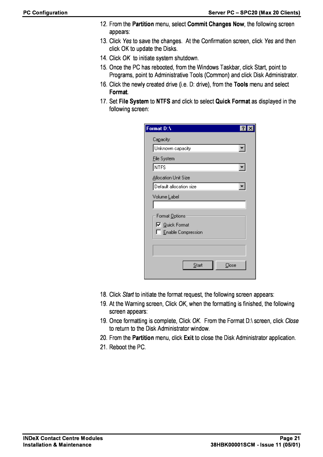 Avaya 38HBK00001SCM manual Click OK to initiate system shutdown 