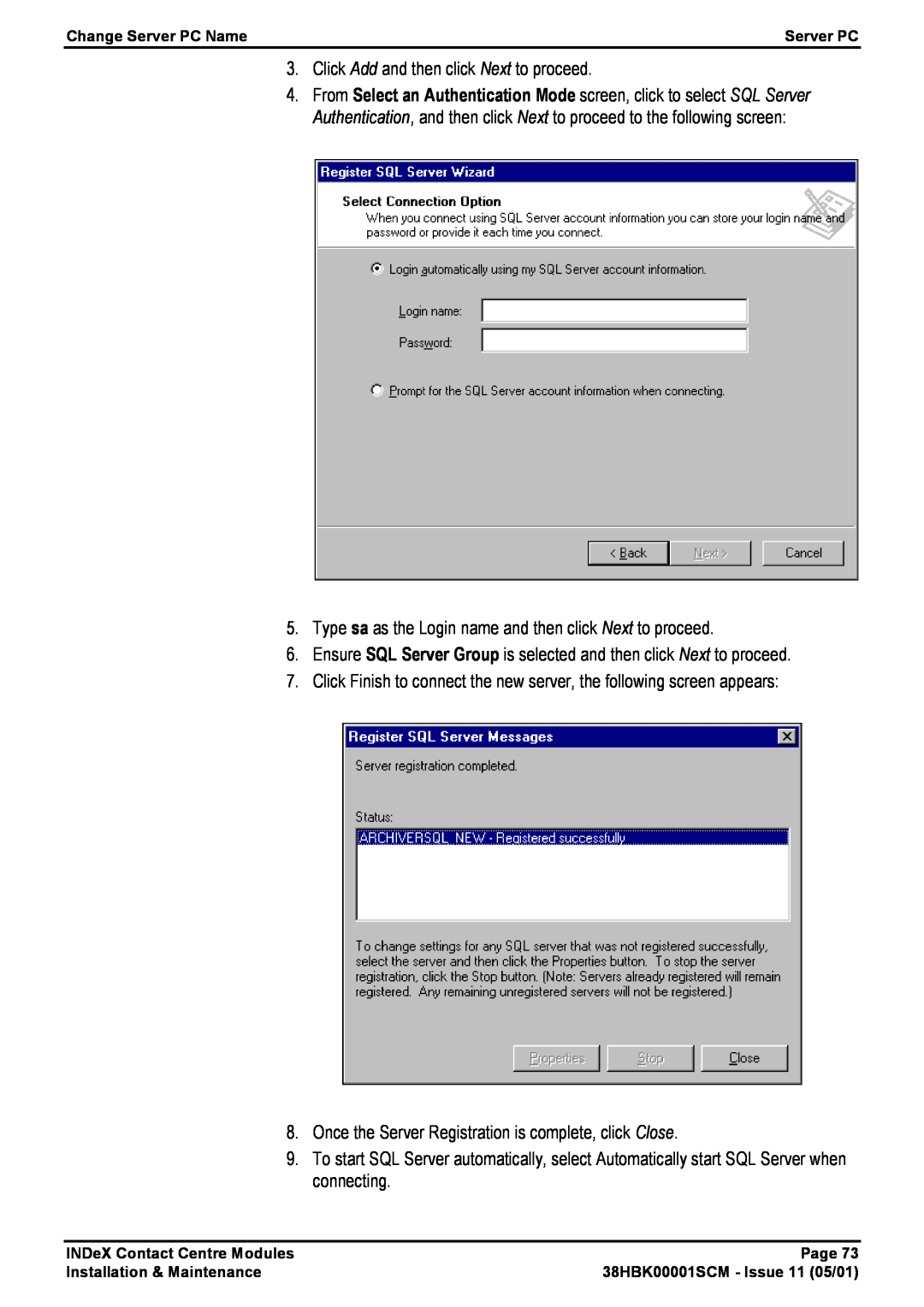 Avaya 38HBK00001SCM manual Click Add and then click Next to proceed 