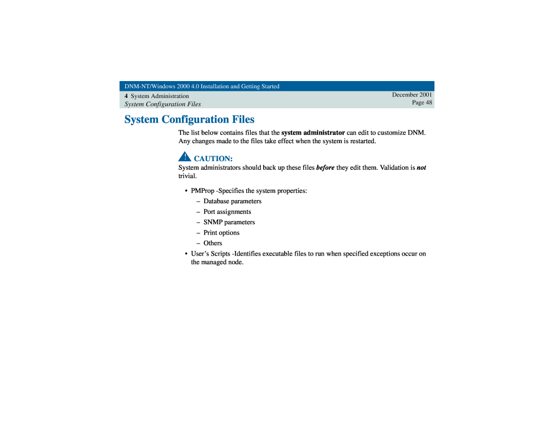 Avaya 4 manual System Configuration Files 