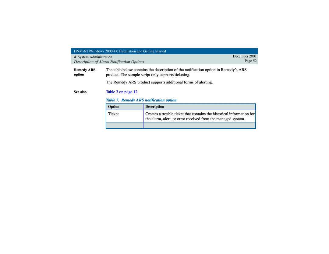 Avaya 4 manual on page, Remedy ARS notification option 