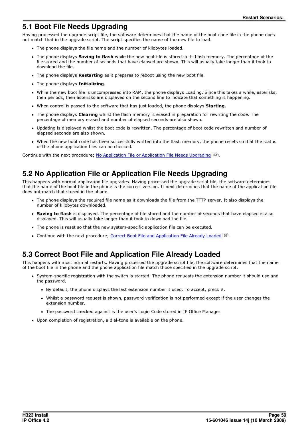 Avaya 4.2 manual Boot File Needs Upgrading, No Application File or Application File Needs Upgrading 